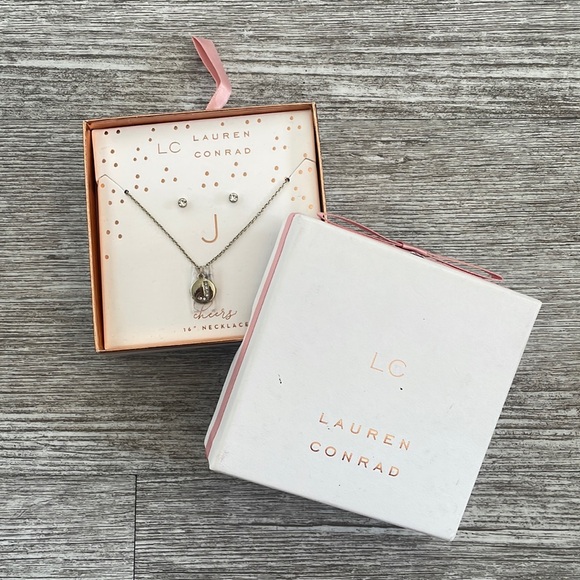 LC Lauren Conrad Jewelry - LC J Necklace & Stud Earrings